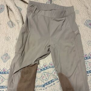 Stylish Gray and Brown Riding Pants